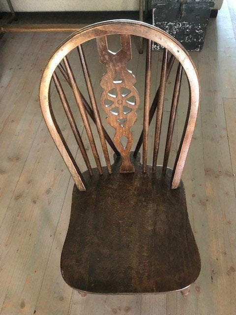 6 eetkamerstoelen antiek, Ophalen, Gebruikt, Bruin, Vijf, Zes of meer stoelen