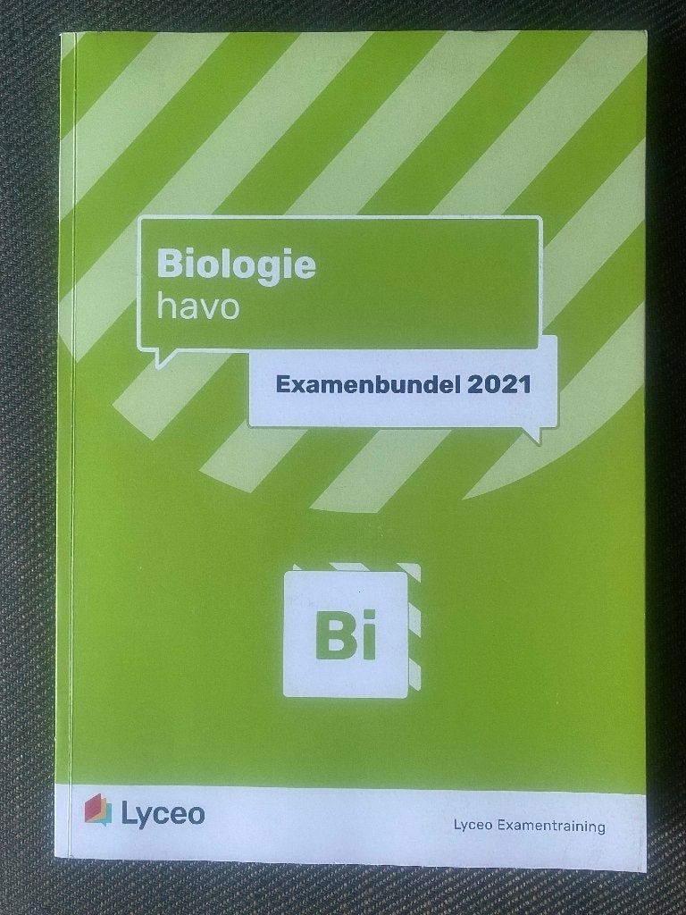 Examenbundel HAVO Biologie. 2021. Lyceo Examentraining., Boeken, Lyceo, Biologie, HAVO, Ophalen of Verzenden