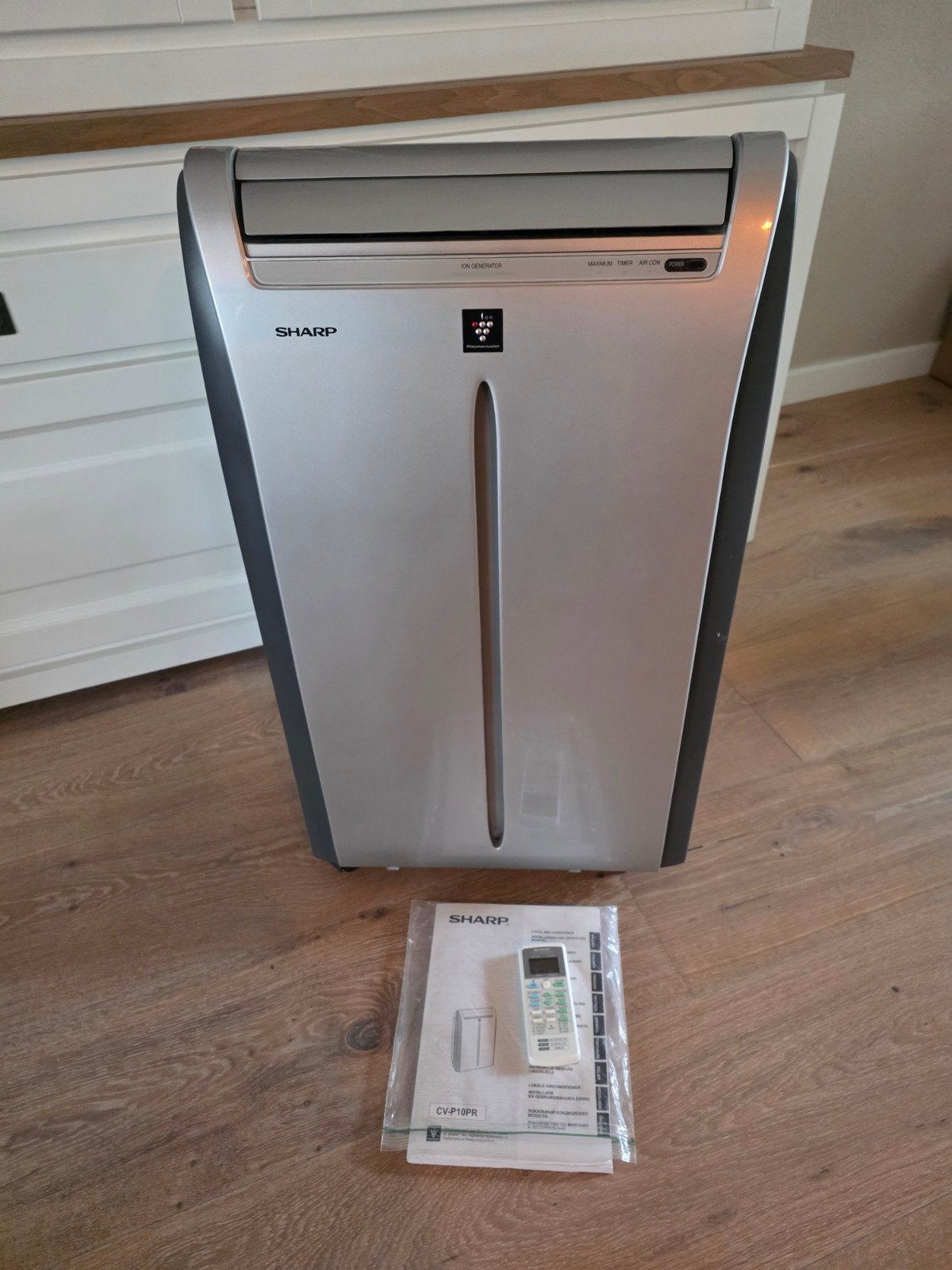 sharp mobiele airco, Ophalen, 3 snelheden of meer, Zo goed als nieuw, Afstandsbediening