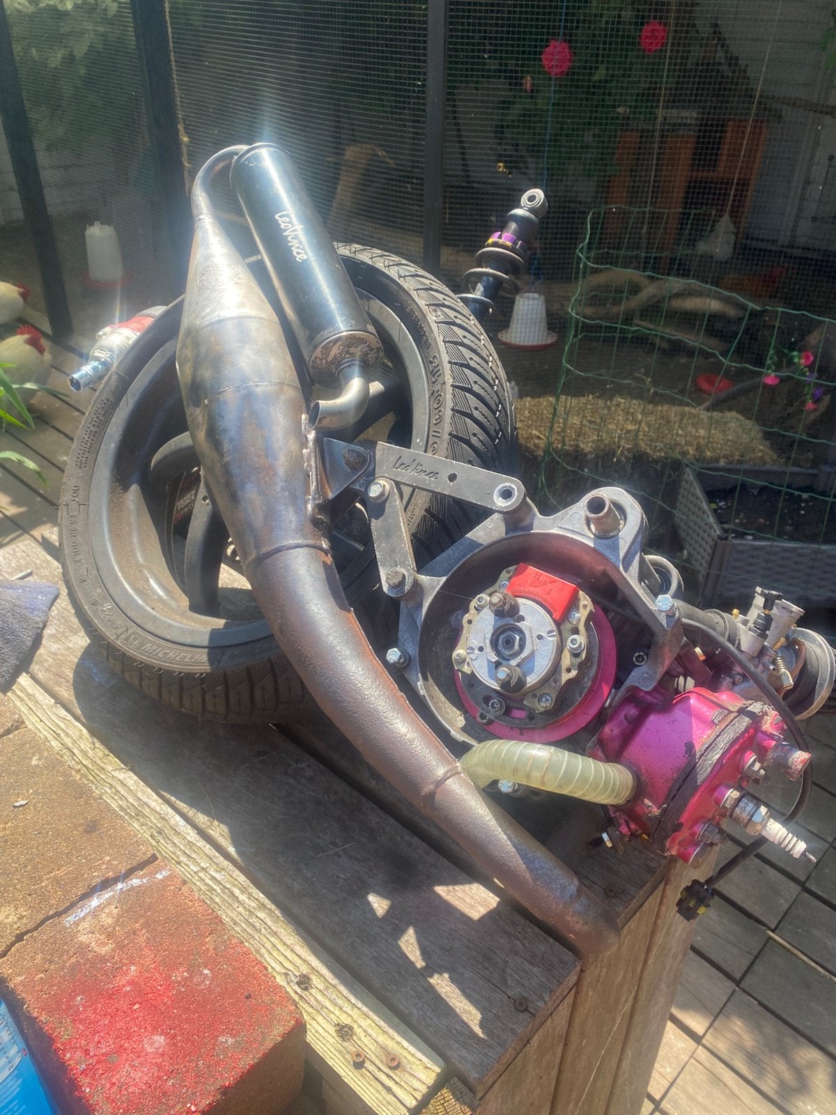 Minarelli horizontaal 70cc tpr roze hpi blok malossi polini, Ophalen of Verzenden, Zo goed als nieuw