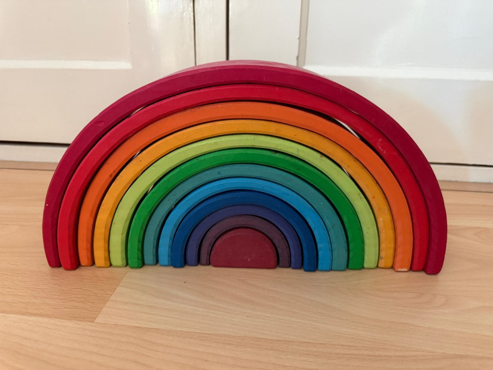 Grimm’s Regenboog Groot  - mooi houten speelgoed, Ophalen, Gebruikt