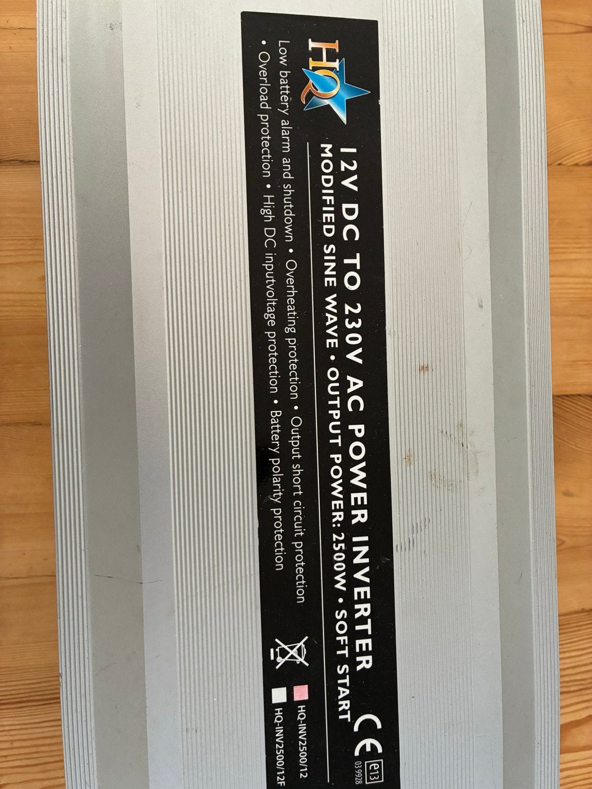 HQ 2500W 12V DC naar 230V AC Omvormer, Ophalen