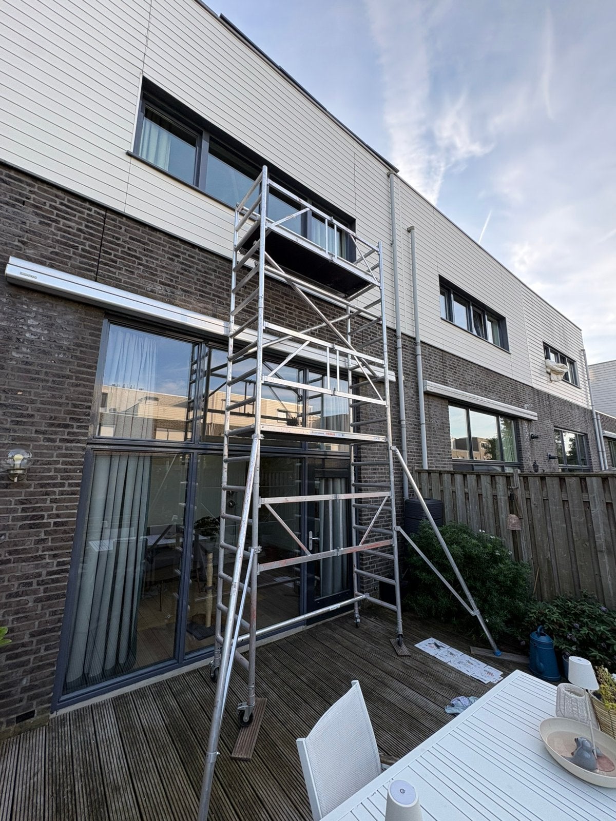 6 meter hoge rolsteiger compleet, Ophalen of Verzenden, Zo goed als nieuw, Rolsteiger of Kamersteiger, 5 meter of hoger