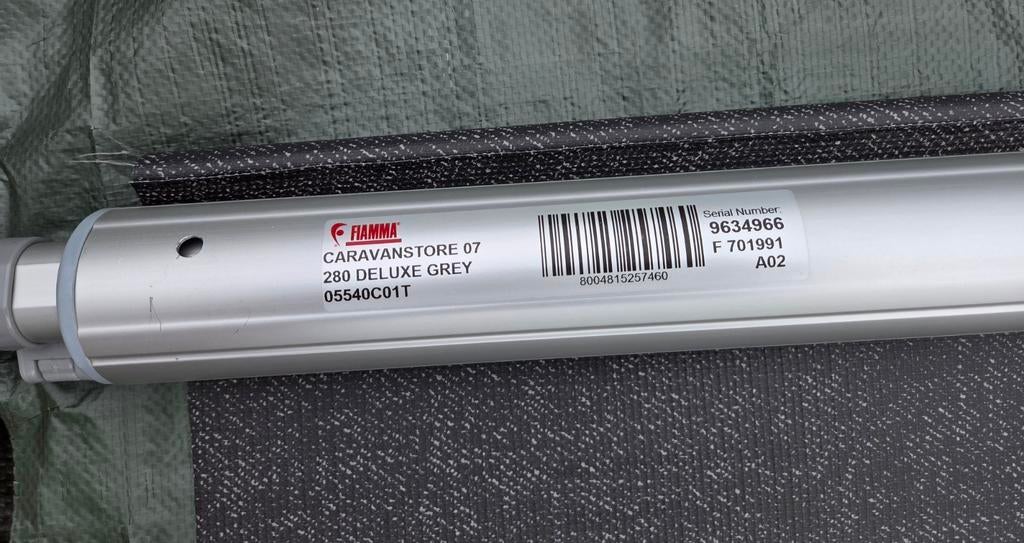 Fiamma Caravanstore 280 de luxe grey zakluifel, Ophalen, Zo goed als nieuw