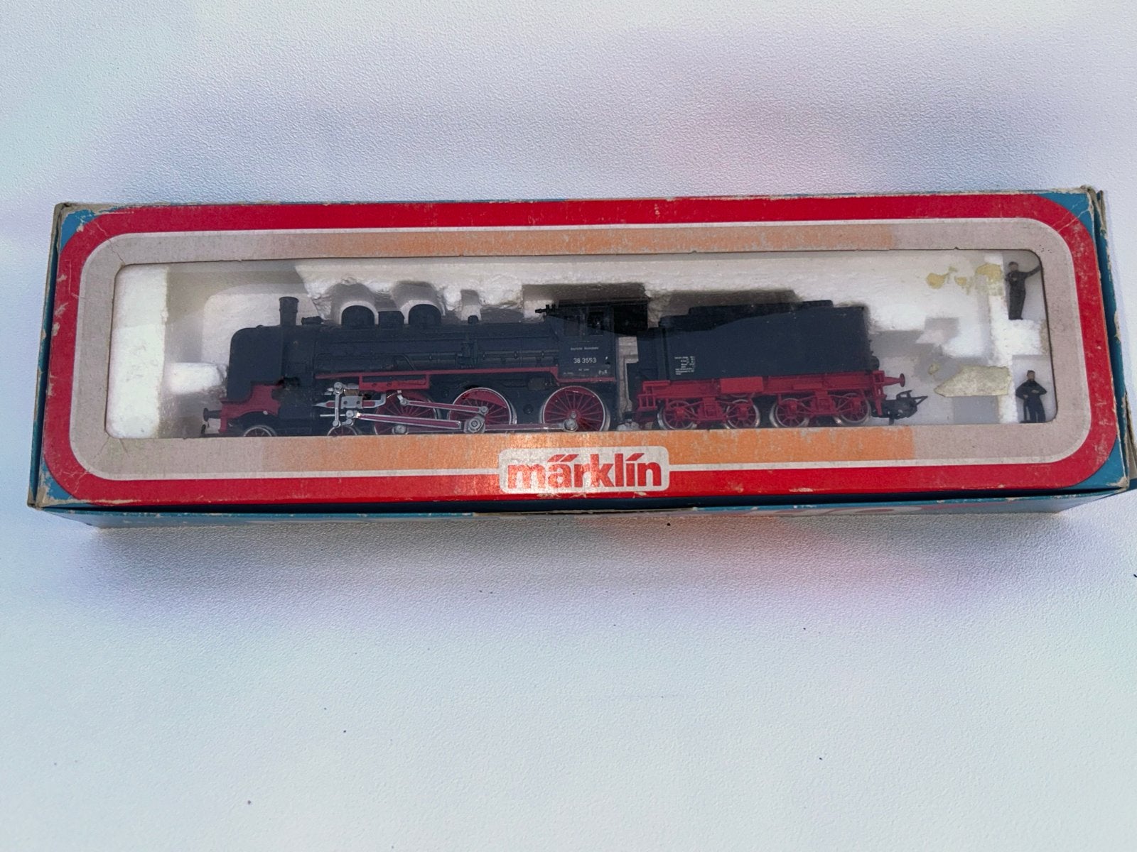 Märklin stoomlocomotief 3099 met stoker en machinist, Wisselstroom, Gebruikt, Locomotief, Ophalen of Verzenden