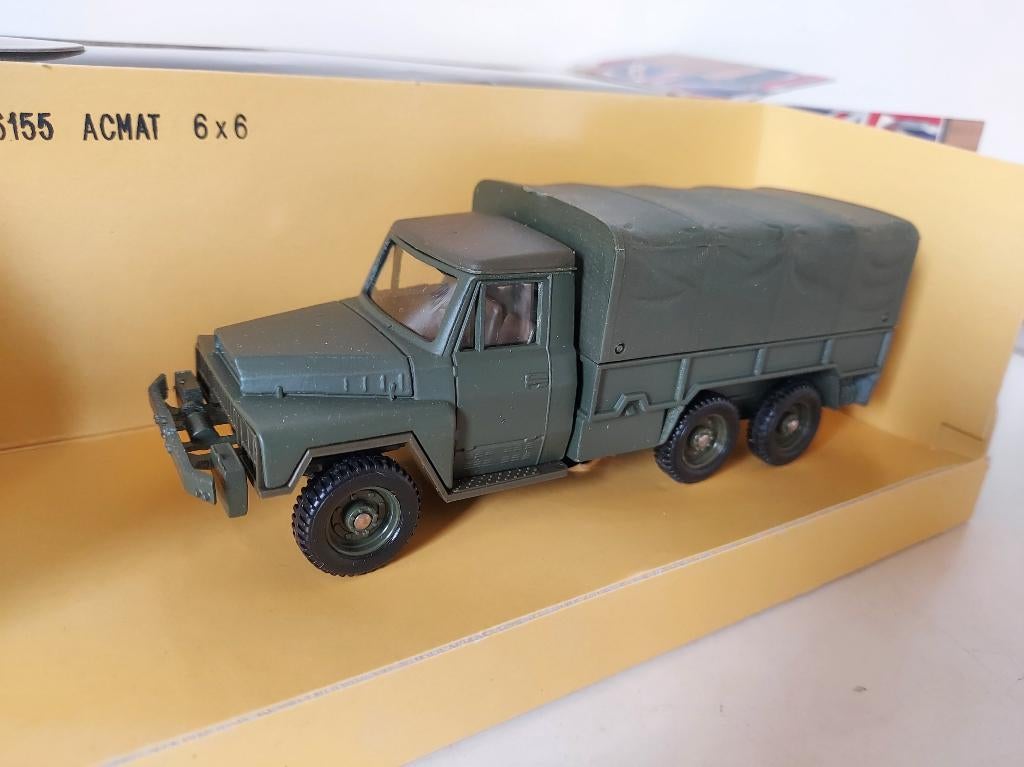 Solido 6155 Acmat 6x6 militaire truck schaal 1-50 MIB, Ophalen of Verzenden, Nieuw, Bus of Vrachtwagen, Overige merken