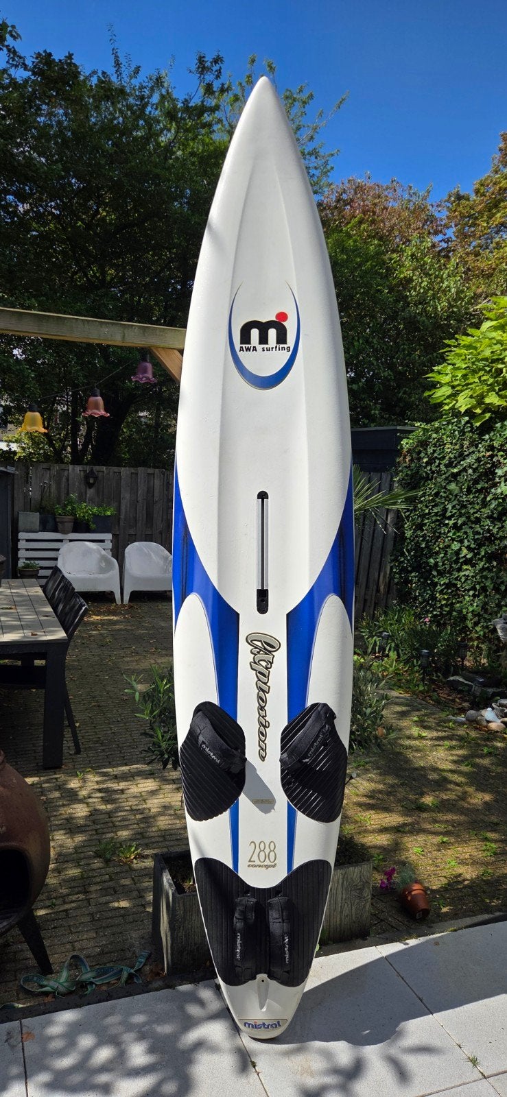 mistral Explosion 288, Ophalen, Met voetbanden, Zo goed als nieuw, Plank