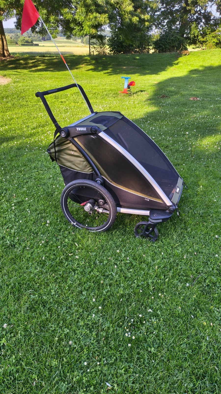 Thule Chariot Cab 2 Fietskar - Compleet, Fietsen en Brommers, Fietsaccessoires | Aanhangers en Karren, Zo goed als nieuw, Kinderkar