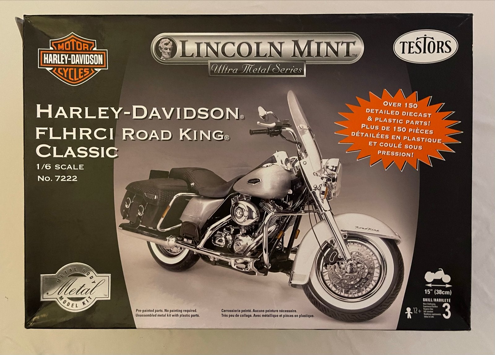 Testors 1:6 Harley-Davidson Road King Classic bouwdoos, Overige merken, Nieuw, Ophalen of Verzenden, Groter dan 1:32