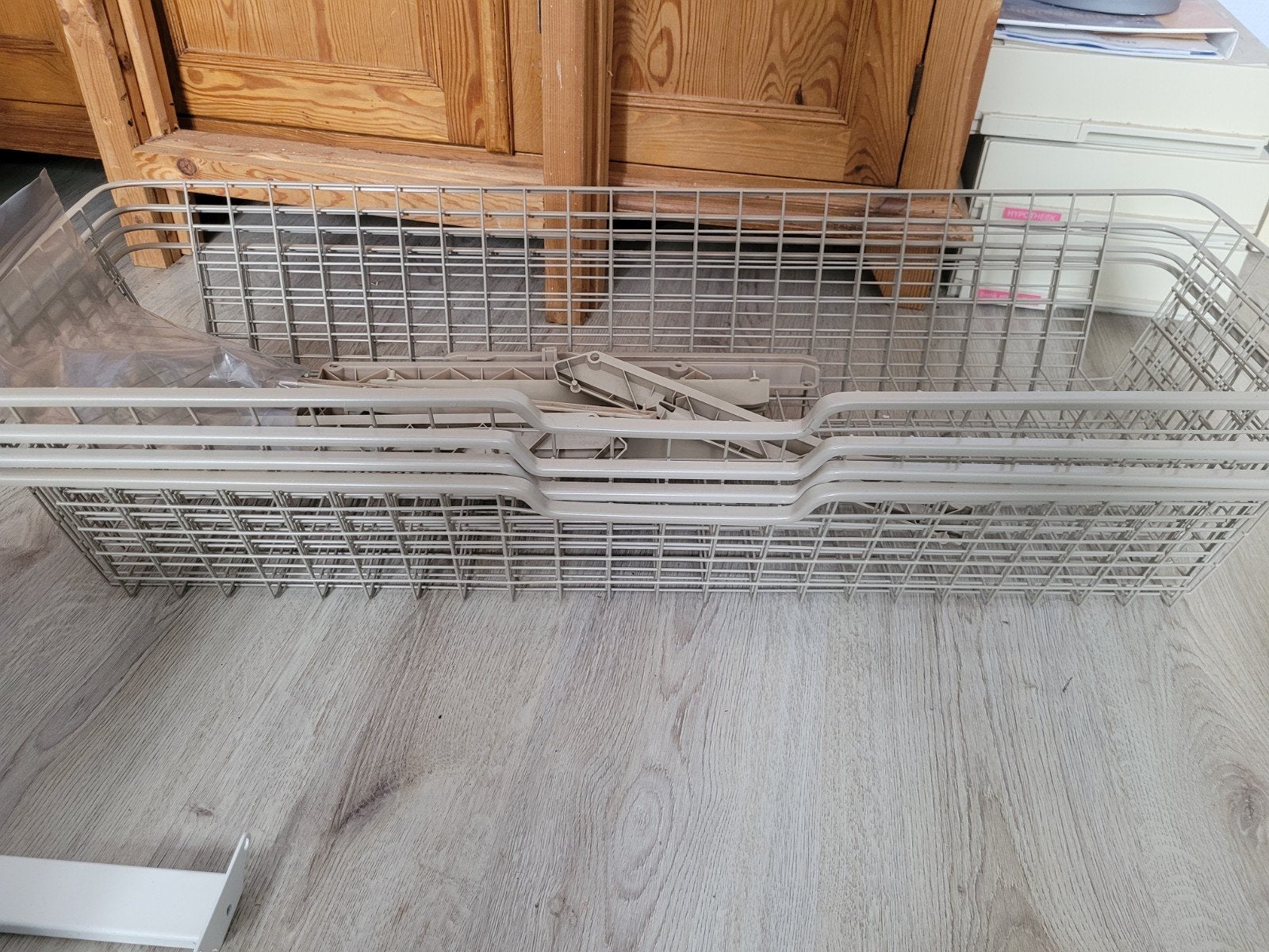 IKEA KOMPLEMENT Draadmanden (4 stuks) met rails, Ophalen, Gebruikt
