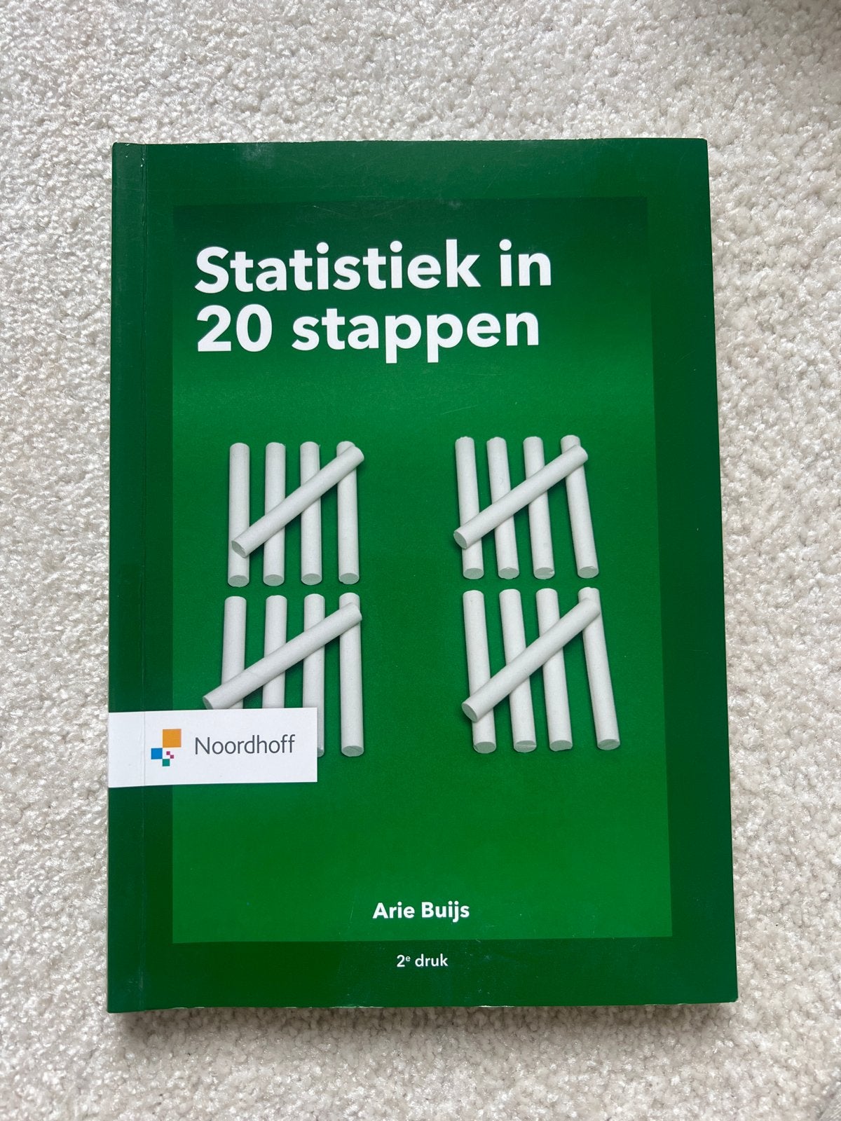 Statistiek in 20 stappen - Arie Buijs (2e druk), Ophalen of Verzenden, Zo goed als nieuw, Natuurwetenschap
