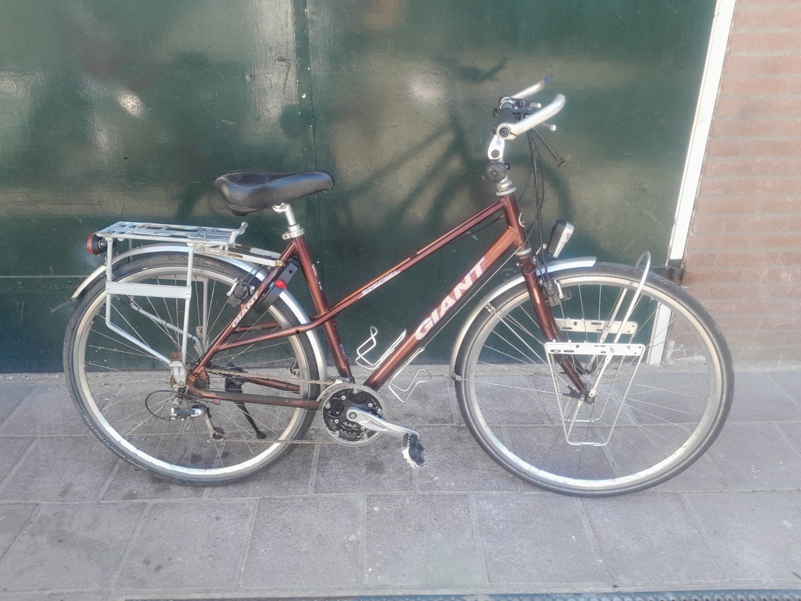 giant expedition travel damesfiets met versn en handremmen, Gebruikt, Giant, Ophalen of Verzenden, 50 tot 53 cm