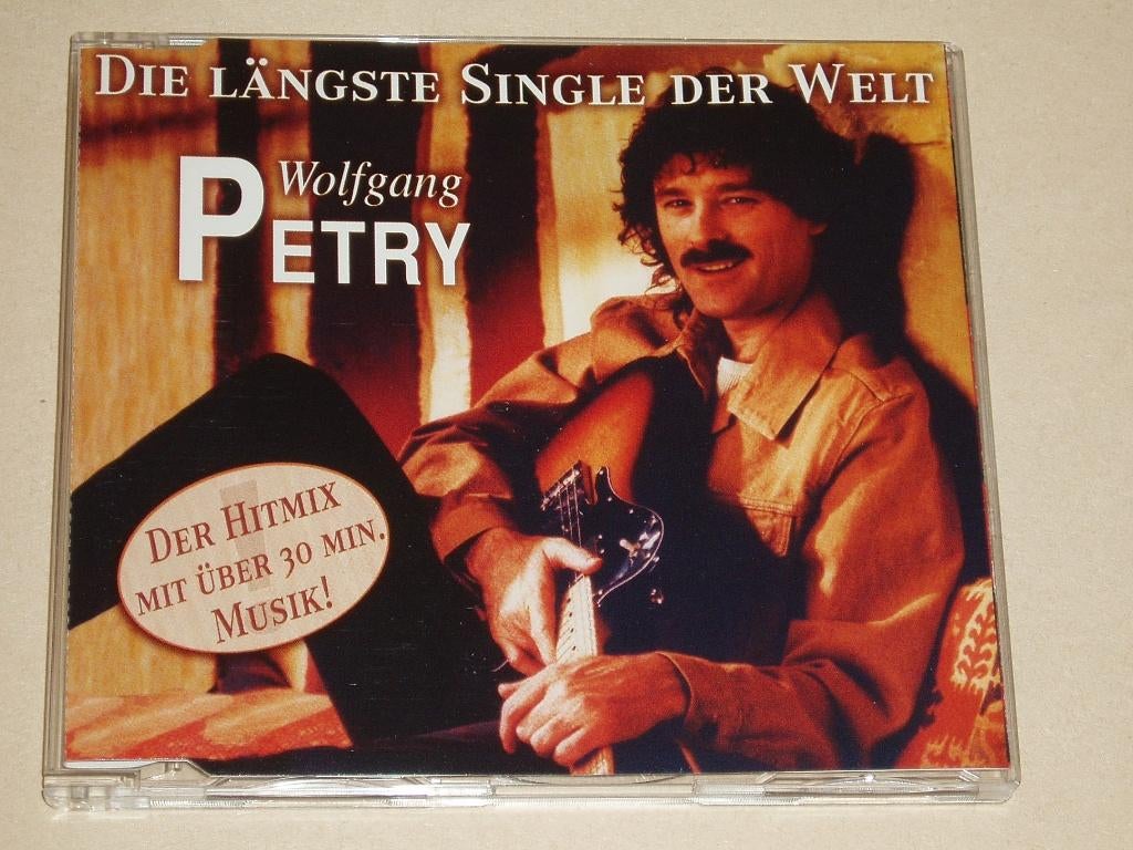 cd single Wolfgang Petry Die langste single der welt Hitmix, Verzenden, Gebruikt