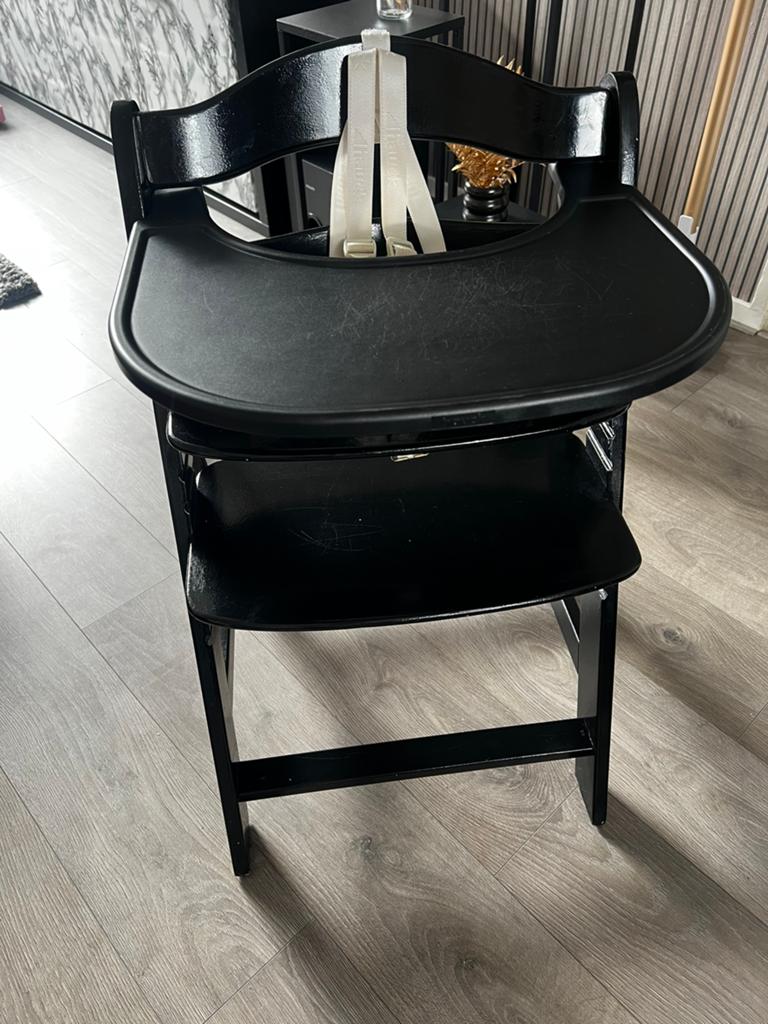 Hauck Alpha meegroei eetstoel met newbornset., Kinderen en Baby's, Ophalen, Gebruikt, Meegroeistoel, Afneembaar eetblad
