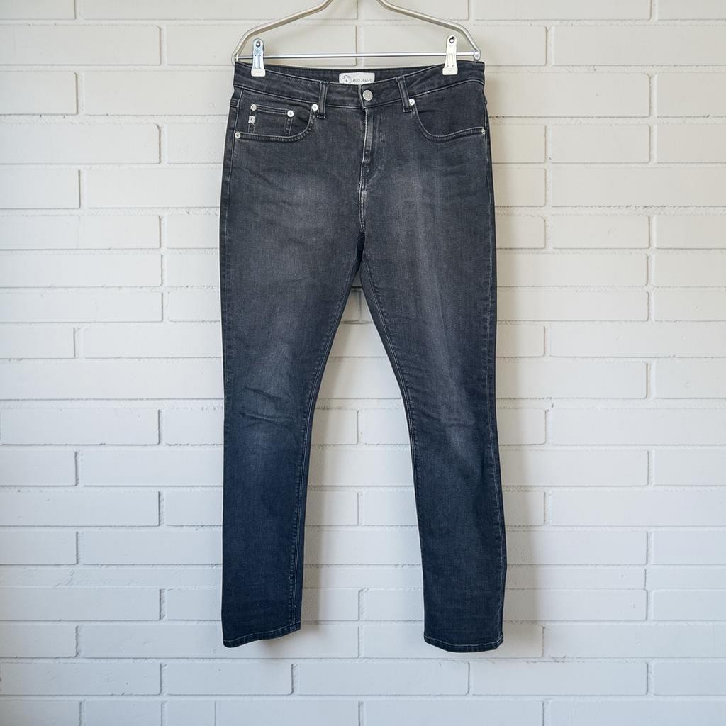Mud Jeans Maat W28 L32 Zwart Skinny Boyfriend Basin, Mj, Zwart, Ophalen of Verzenden, Zo goed als nieuw