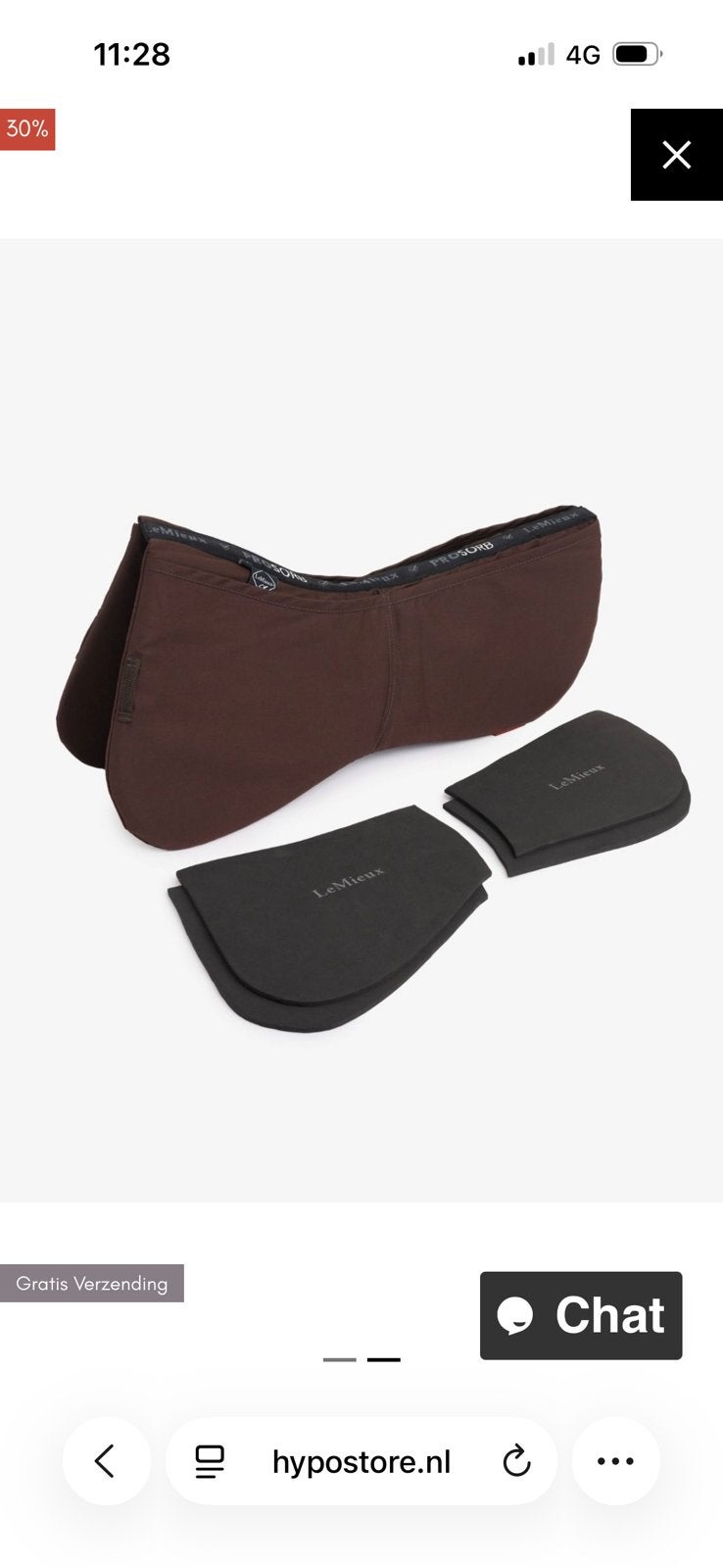 LeMieux Prosorb 2 pocket half pad NIEUW!, Ophalen of Verzenden, Nieuw