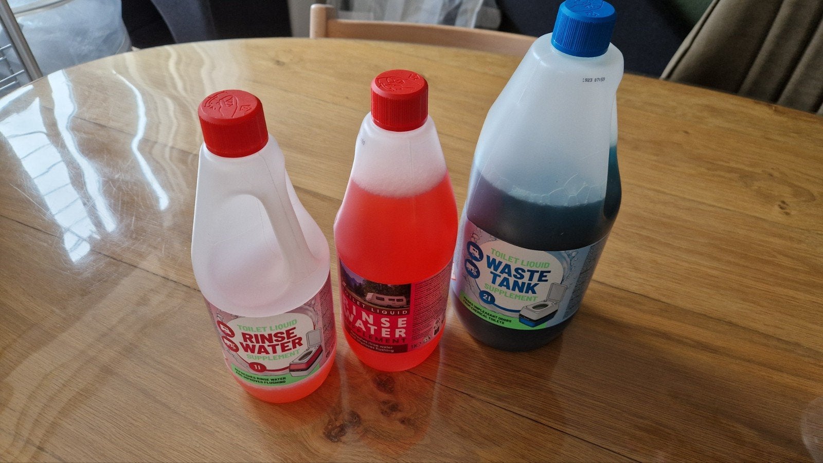 Toiletvloeistof voor spoel- en afvalwatertank, Ophalen