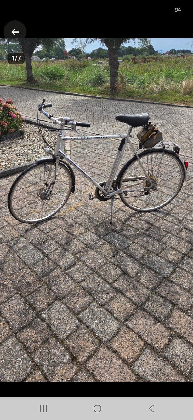 Peugeot herenfiets - Vintage stadsfiets, Fietsen en Brommers, Fietsen | Dames | Damesfietsen, Overige merken, Gebruikt, Velgrem