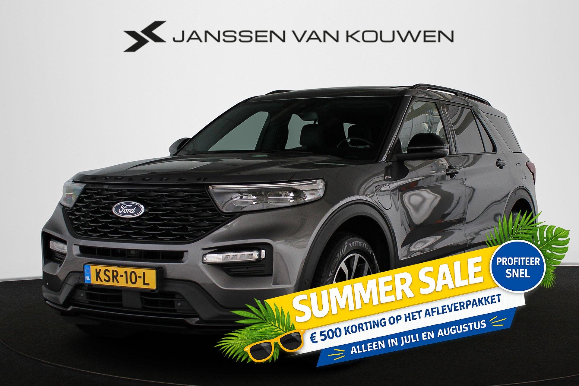 Ford Explorer 3.0 V6 EcoBoost PHEV ST-Line 7p. Panoramadak S, Auto's, Automaat, 14 kWh, Euro 6, 2441 kg