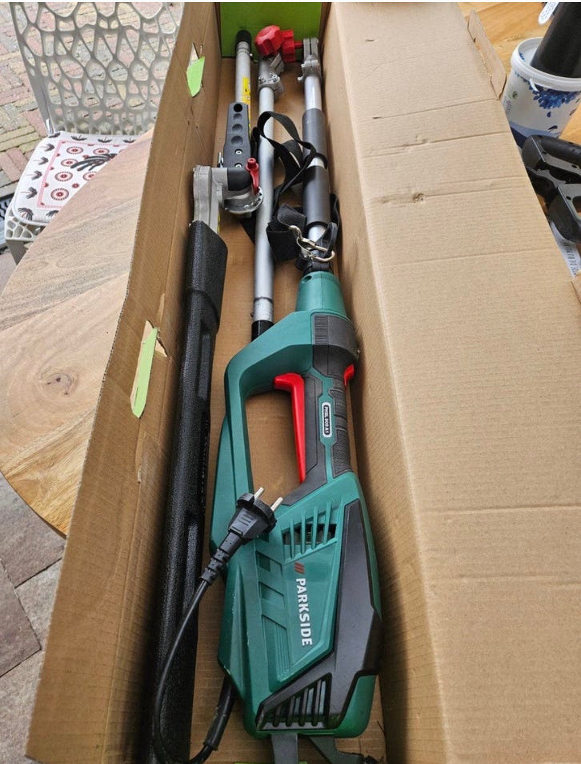 Te koop telescope heggenschaar, Ophalen, Zo goed als nieuw, Elektrisch