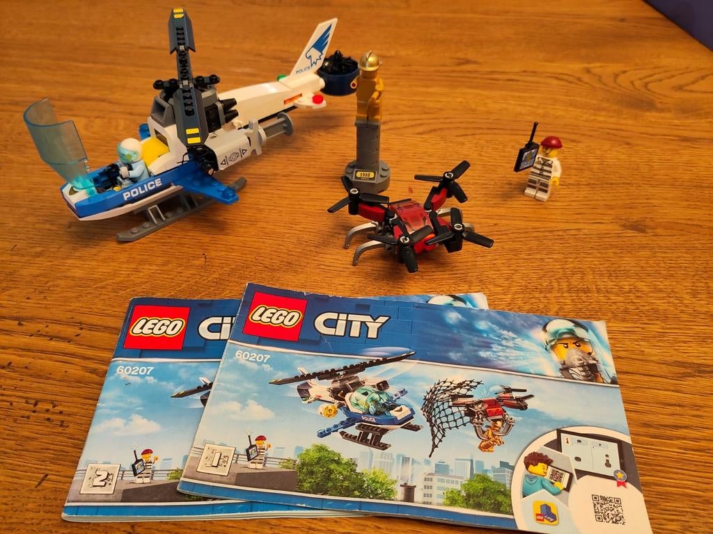 Lego City Politie Helikopter Achtervolging 60207, Compleet, City, Lego, Ophalen of Verzenden