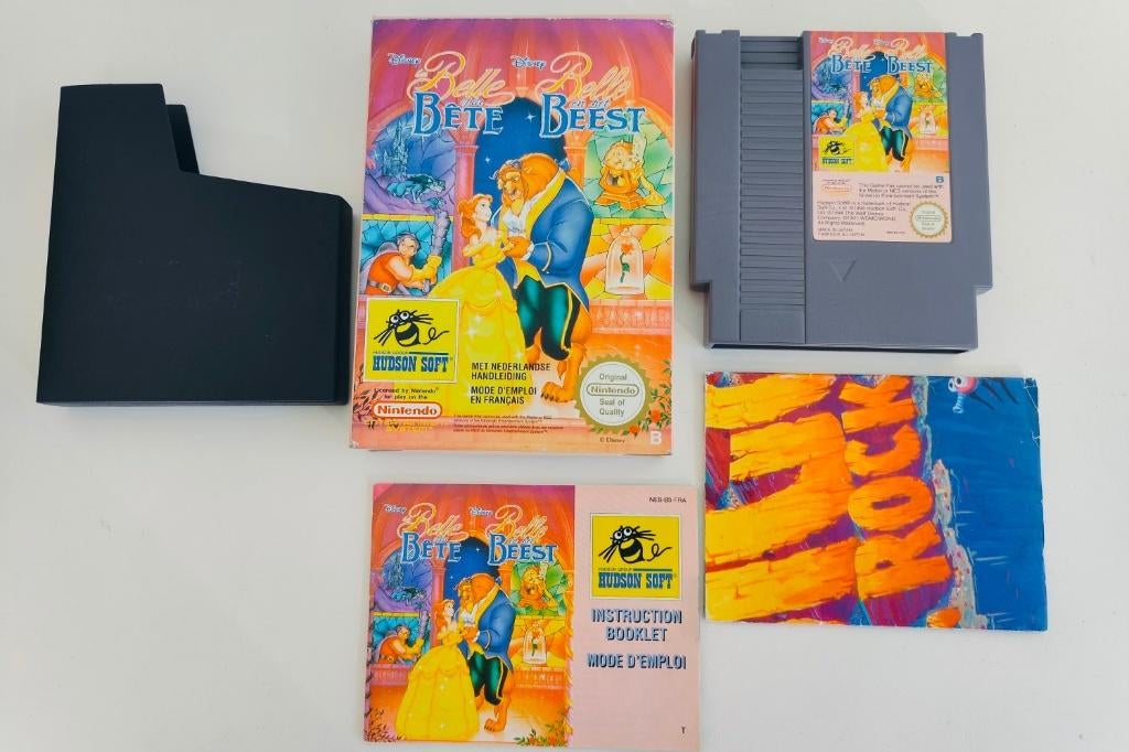 Nette Staat Belle en het Beest Compleet Nintendo NES, Spelcomputers en Games, Nintendo, Nintendo, 1 speler, Ophalen of Verzenden