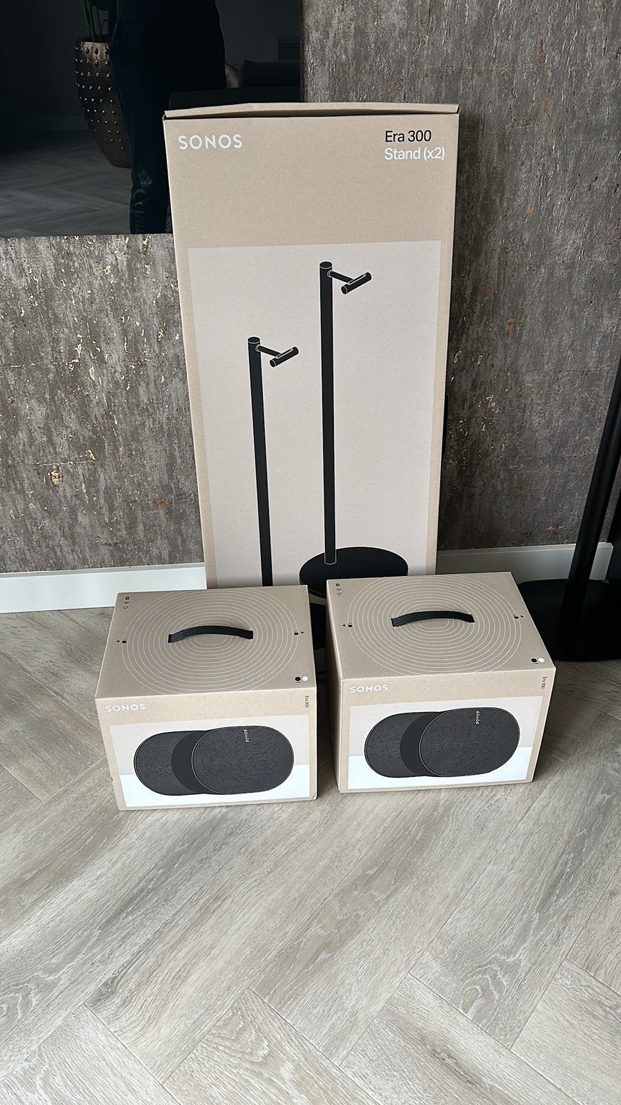 Sonos Era 300 Zwart met Sonos standaarden *Nieuw*
