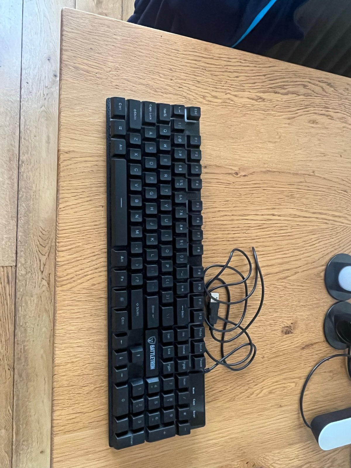 Toetsenbord, muis en LED-lampen set, Computers en Software, Gebruikt, Toetsenbord en muis-set, Ophalen of Verzenden, Qwerty