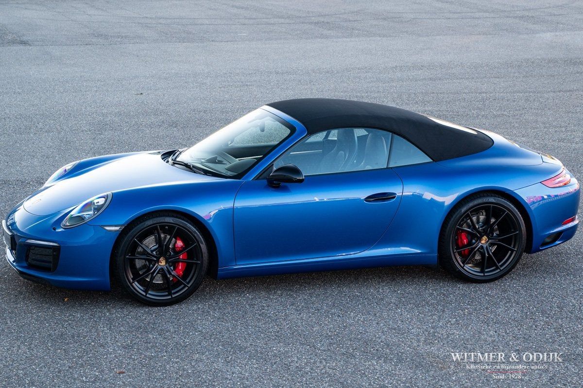 Porsche 911 Cabrio 3.0 Carrera S sportuitlaat, sportstoelen, Dealer onderhouden, Gebruikt, Zwart, Cabriolet