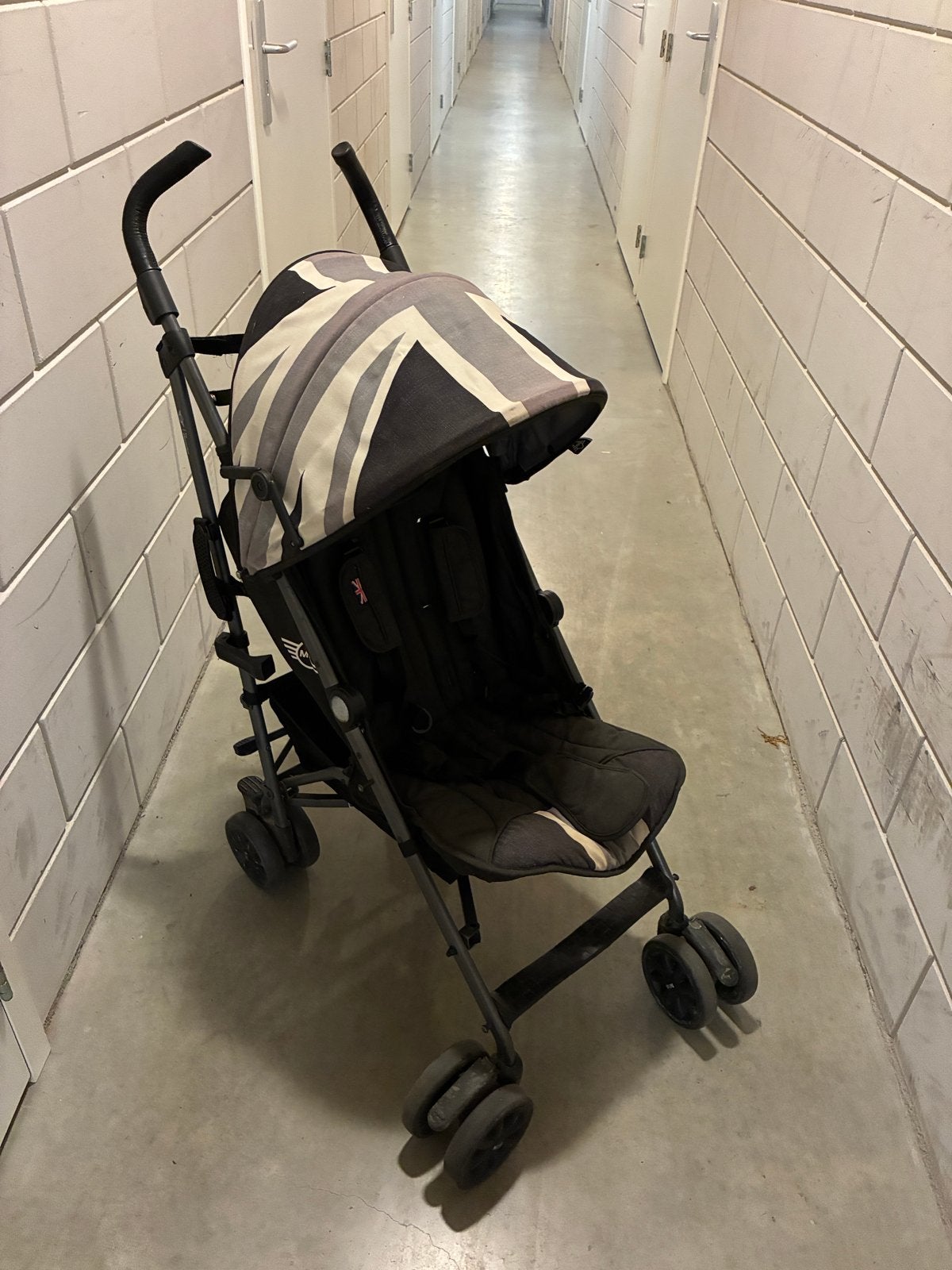 Maclaren Buggy Mini met Union Jack Zonnekap, Ophalen, Gebruikt, Maclaren, Regenhoes