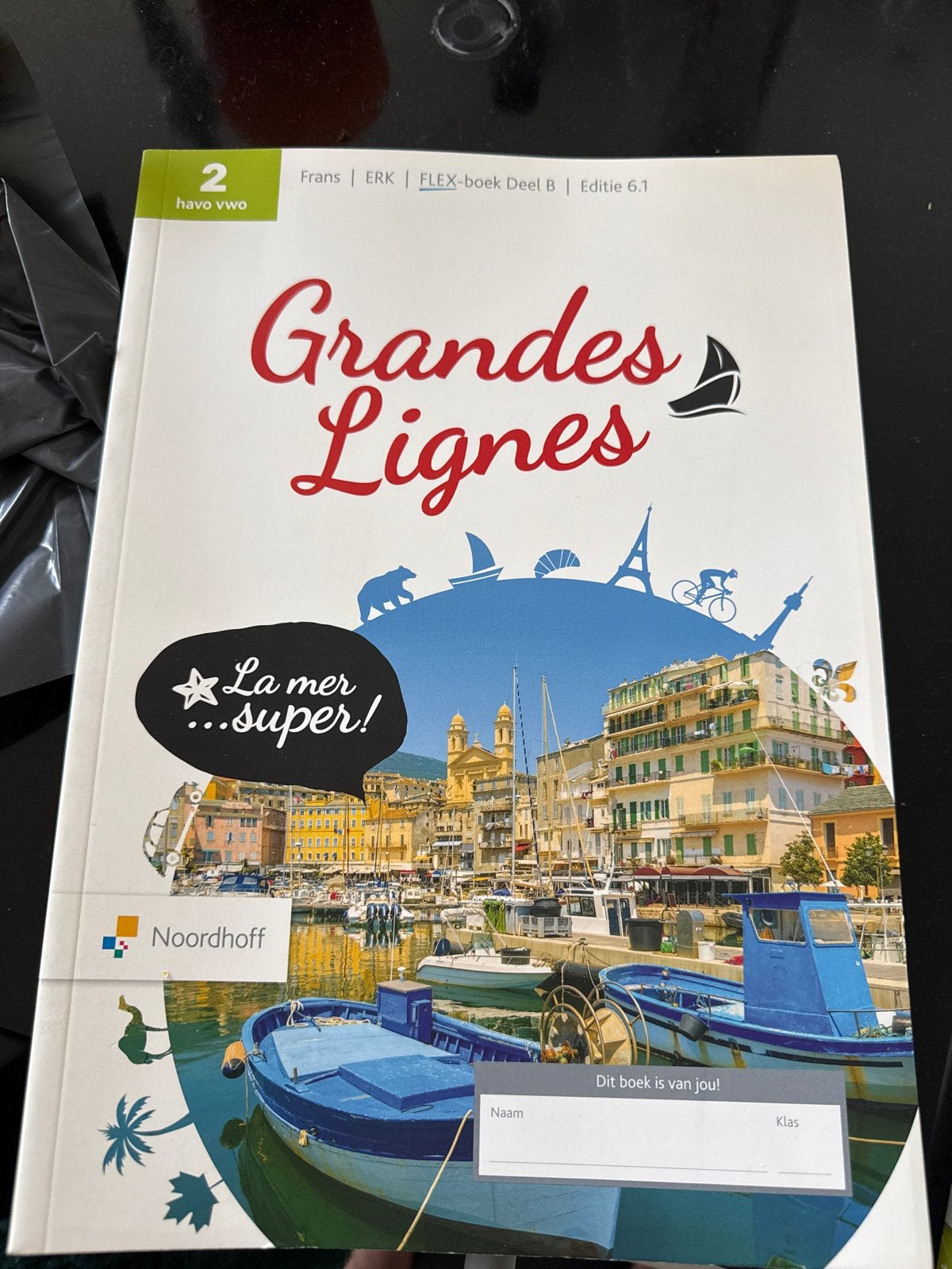 Grandes Lignes Frans FLEX-boek Deel B Editie 6.1, Boeken, Schoolboeken, Ophalen of Verzenden, Nieuw, HAVO, Frans