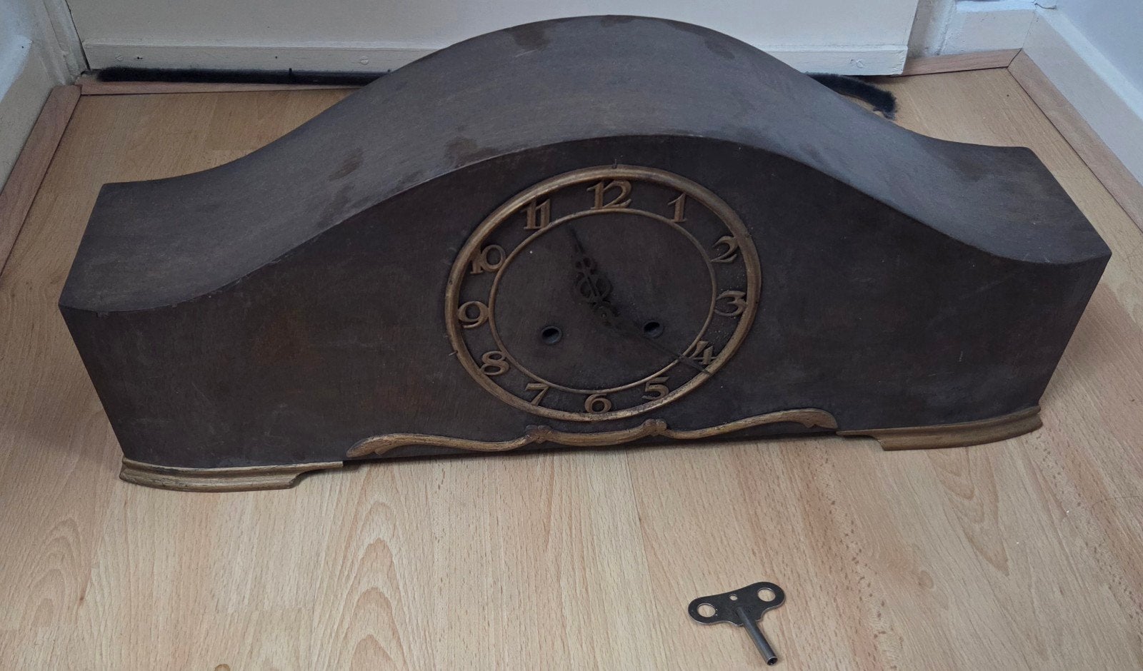 Antieke Penduleklok - Klassiek Houten Design, Ophalen of Verzenden