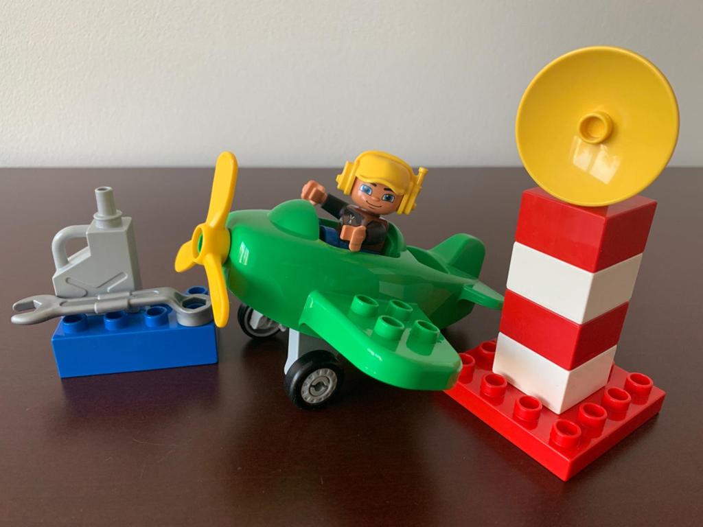 Duplo 10808 -  Vliegtuig met piloot, Kinderen en Baby's, Speelgoed | Duplo en Lego, Inclusief minifiguren, Gebruikt, Overige thema's