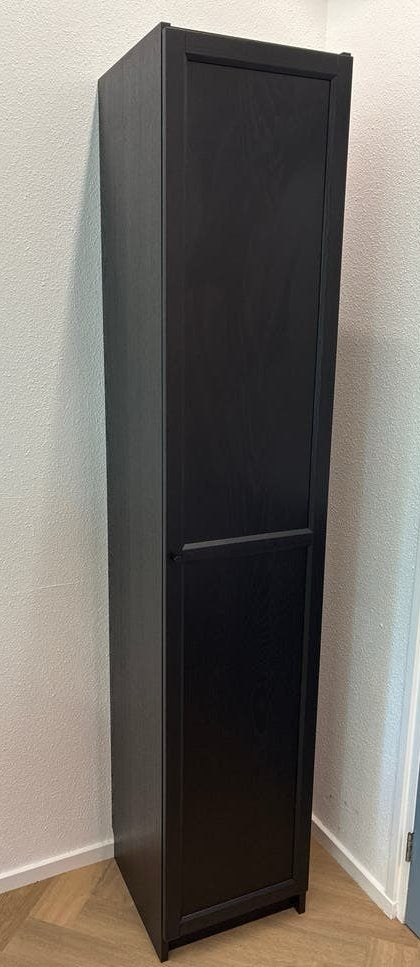 IKEA Billy Oxberg Boekenkast Zwart, Ophalen, Minder dan 50 cm, Gebruikt, 200 cm of meer