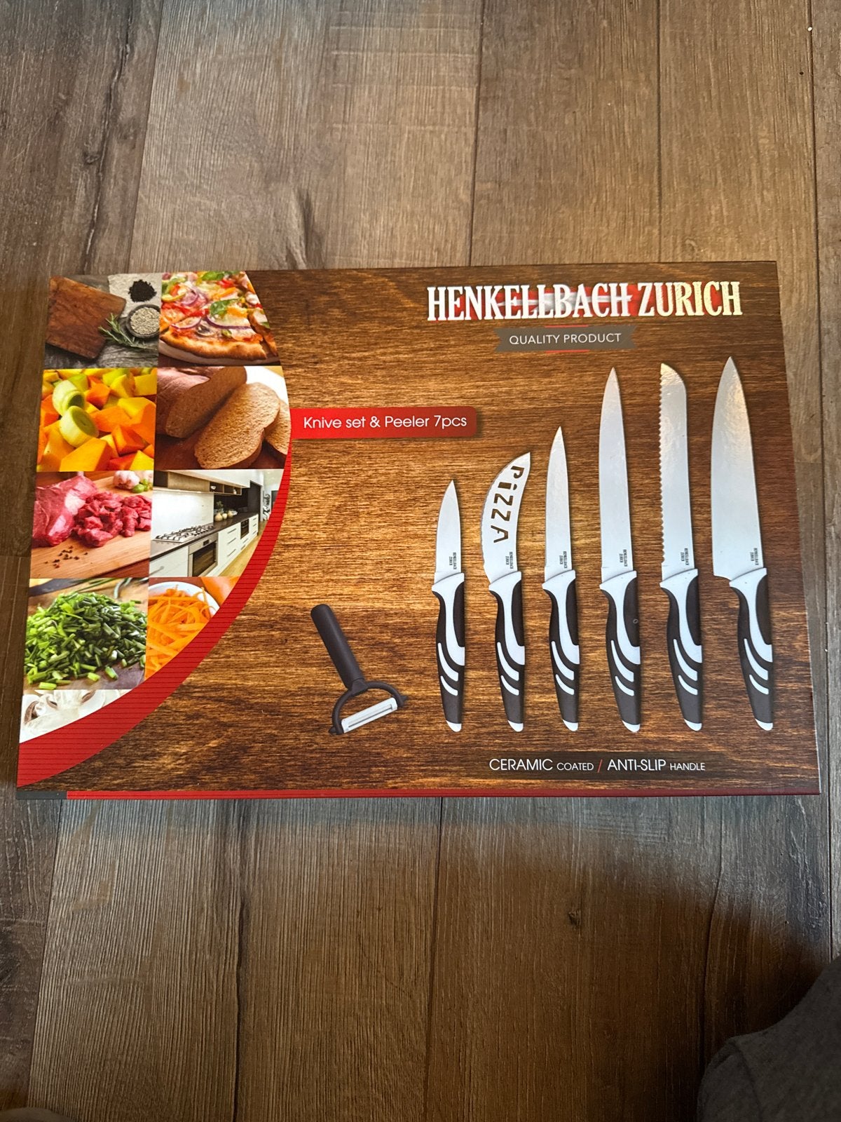 Henkelbach Zurich 7-delige messenset met dunschiller, Ophalen, Los bestek, Nieuw, Rvs of Chroom