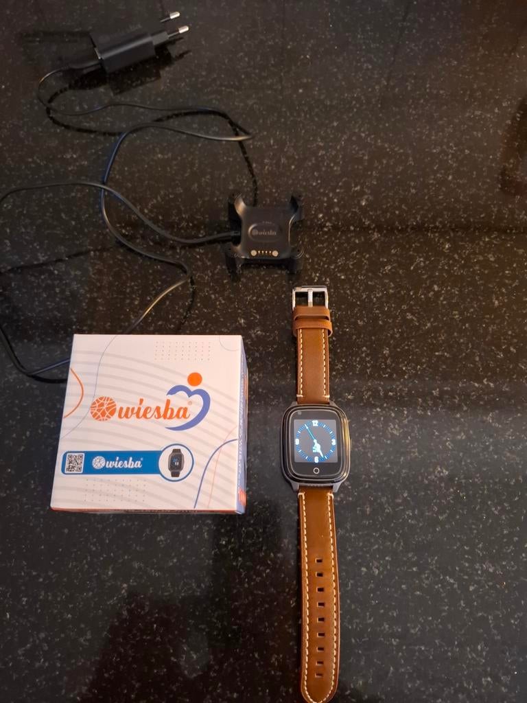 Wiesba WB34S Senioren Horloge incl. SIMkaart (3 mnd oud), Zwart, Zo goed als nieuw, GPS, Wiesba