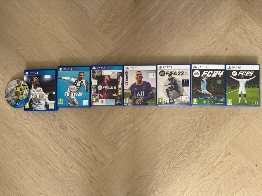 FIFA & FC Voetbalgames PlayStation Collectie (PS4/PS5), Spelcomputers en Games, Games | Sony PlayStation 4, Ophalen, Zo goed als nieuw