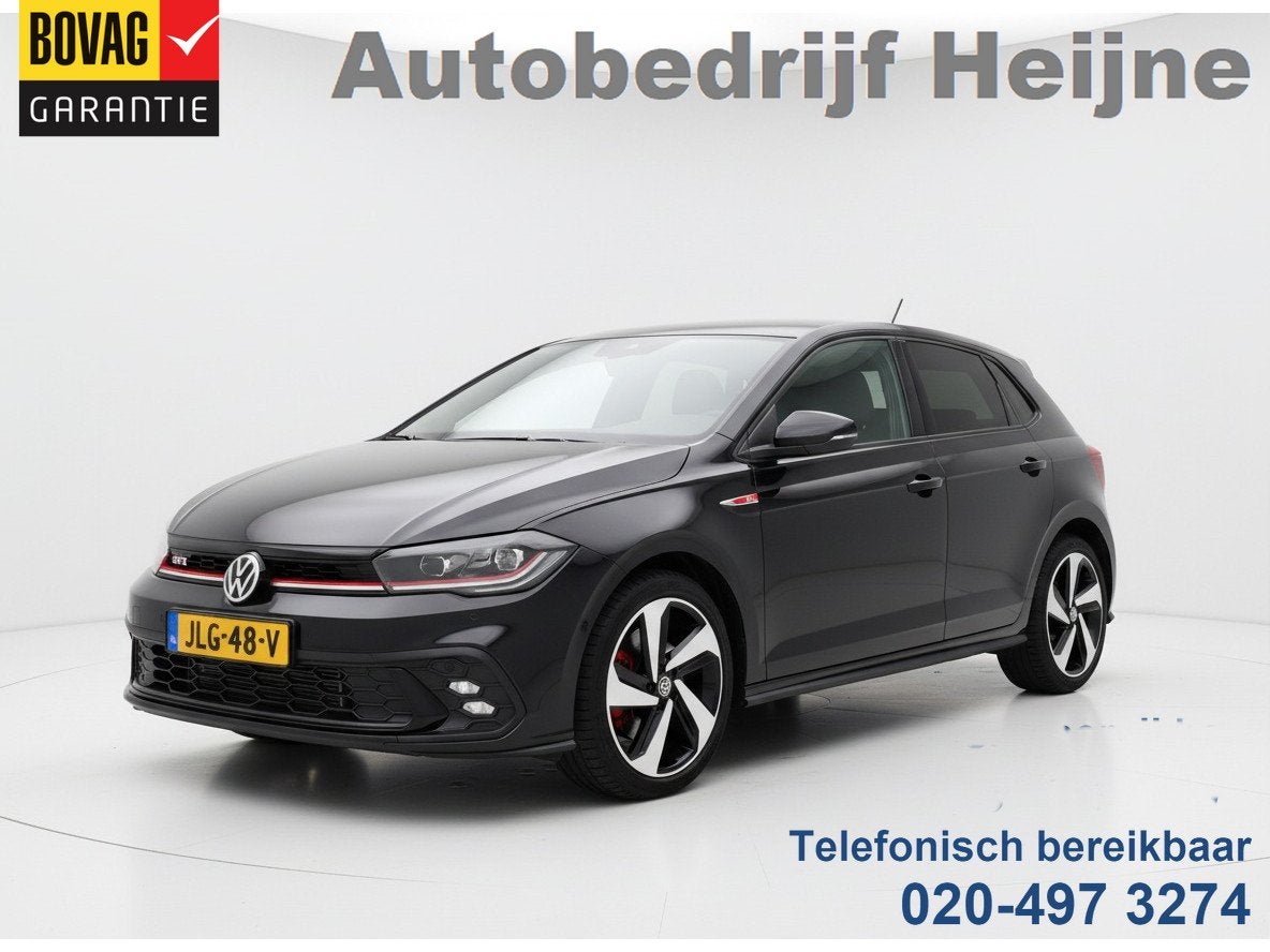 Volkswagen Polo GTI 2.0 TSI 210PK DSG STOELVERW VIRTUAL/IQ-L, Auto's, 15 km/l, Gebruikt, 4 cilinders, Zwart