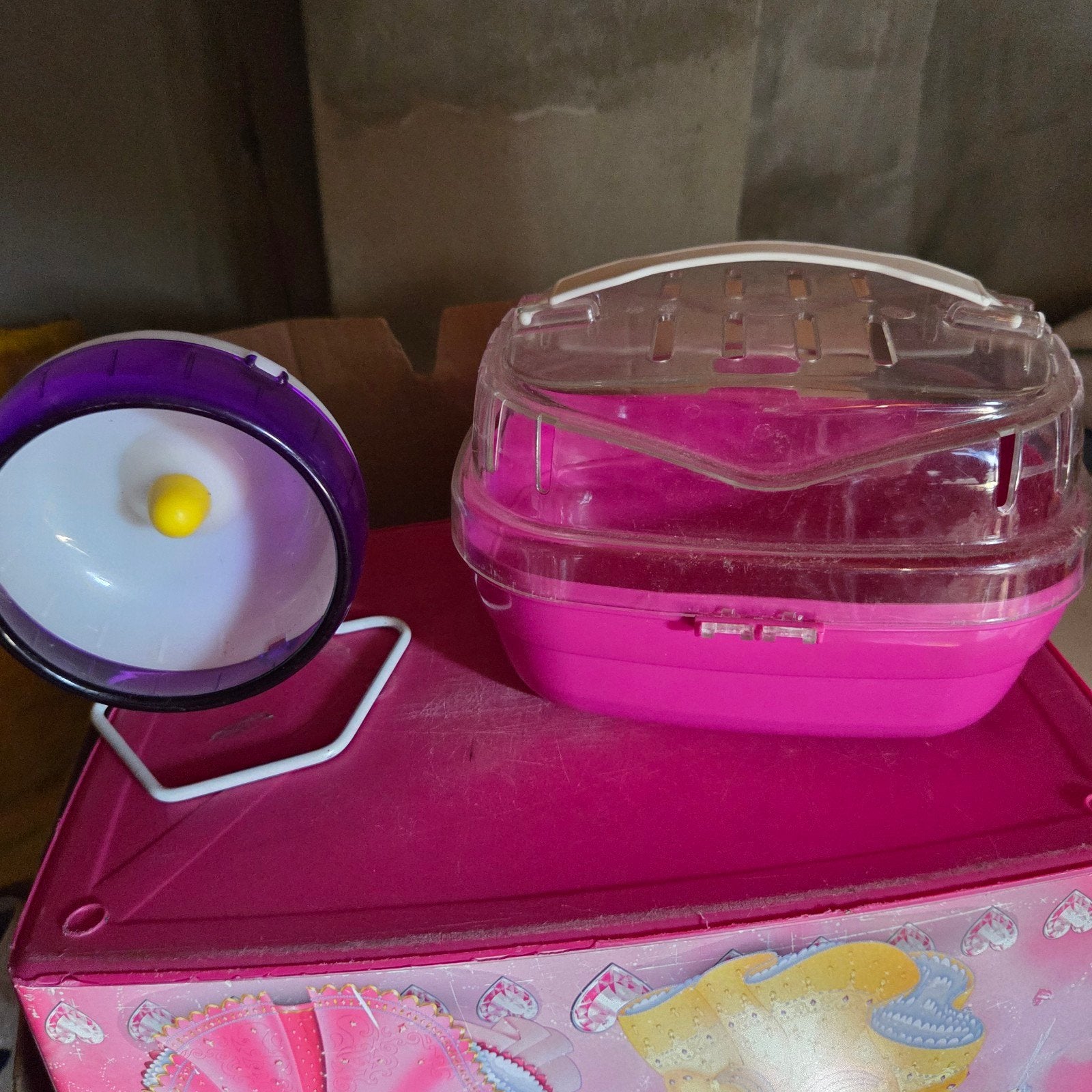 hamster mandje en radje, Ophalen, Transportkoffer of -box