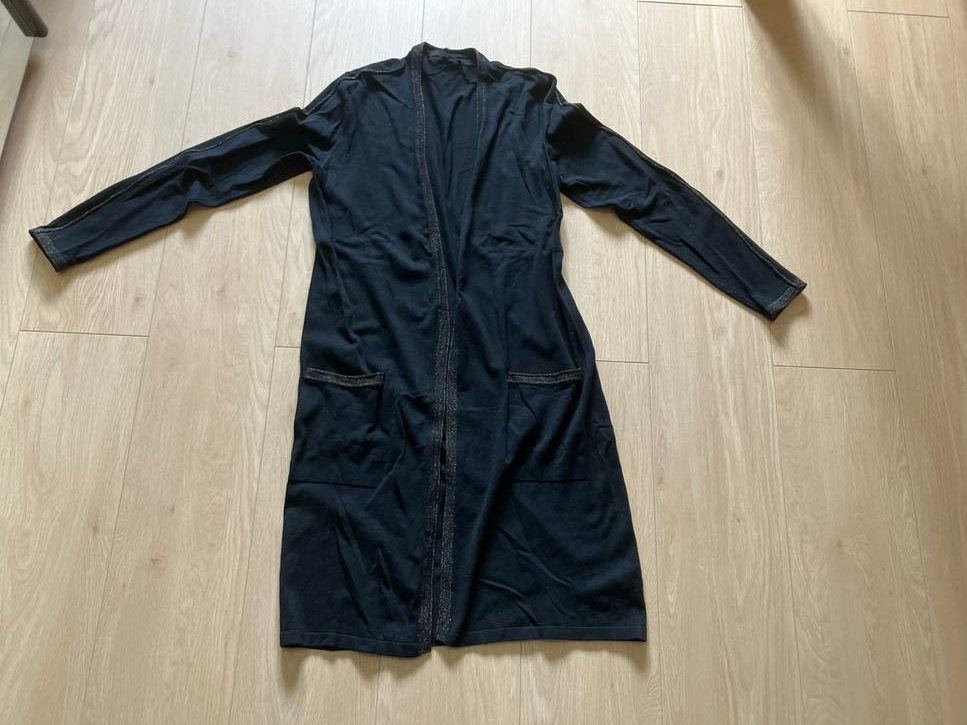 Zwart Expresso vest met glitterdetails, maat M, Verzenden, Zo goed als nieuw, Maat 38/40 (M), Zwart
