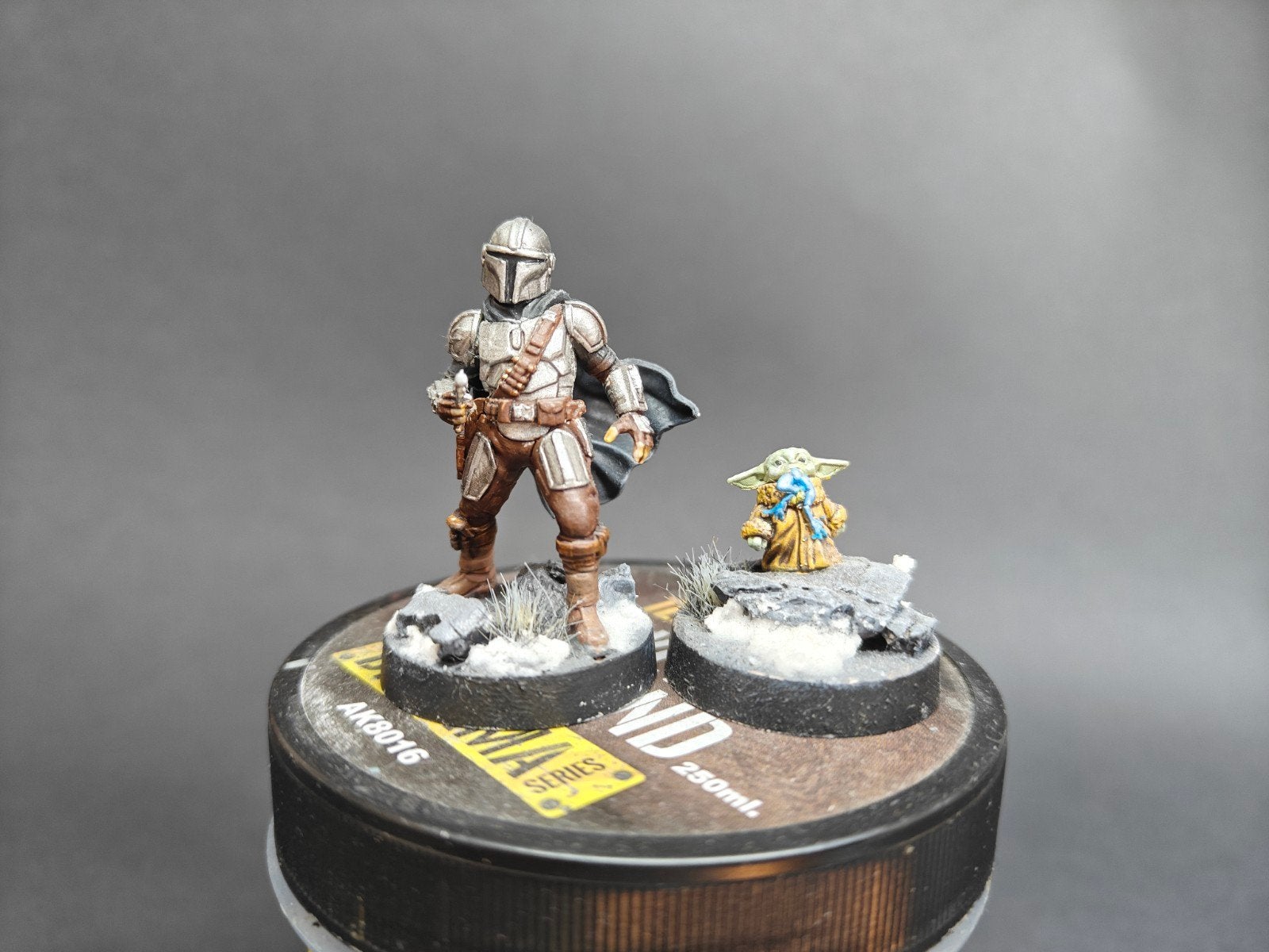 Starwars legion mandolarian + grogu geverf, Ophalen of Verzenden