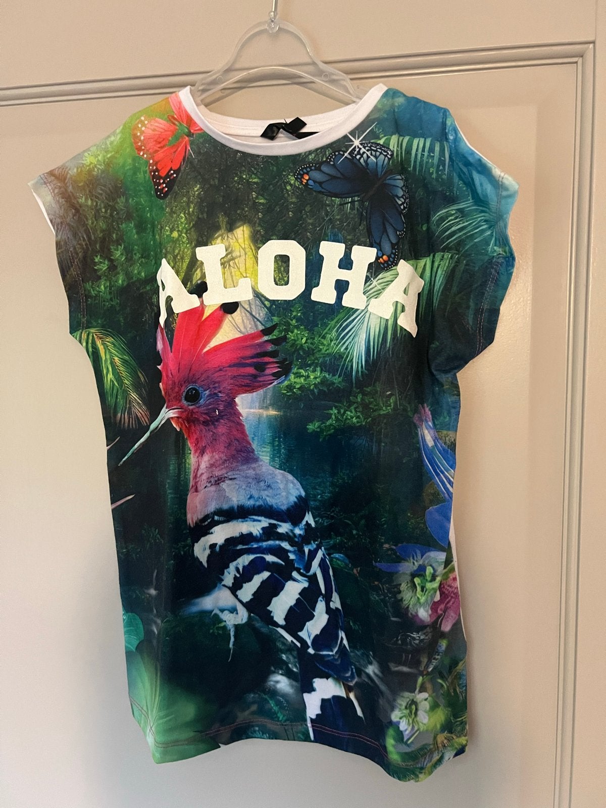 CoolCat Aloha T-shirt met tropische print - maat 146, Kleding | Dames, Maat 38/40 (M), Meerkleurig, Ophalen of Verzenden, Zo goed als nieuw