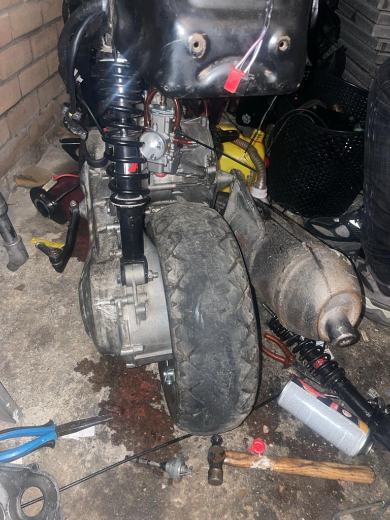 150cc Blok Malossi Vario 28pwk Hexa - 132 km/u, Ophalen of Verzenden, Gebruikt, Blok