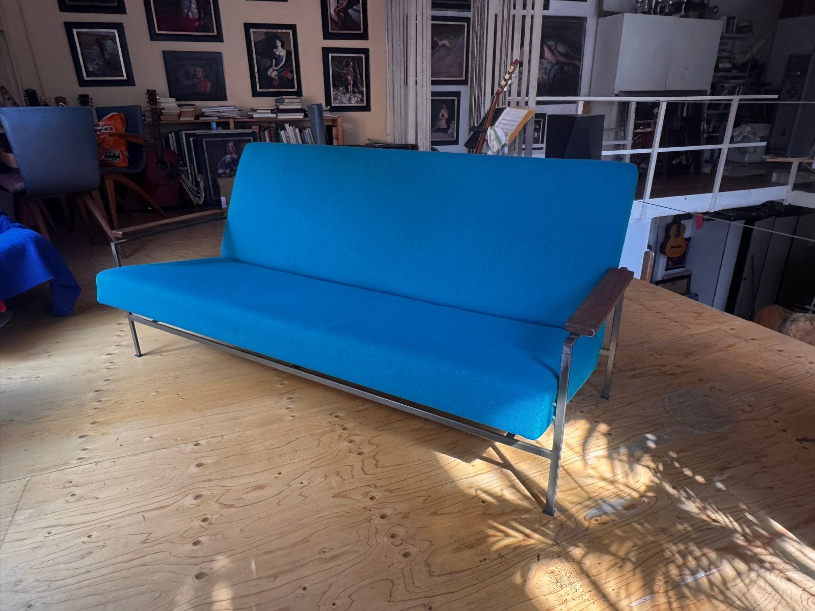 Liberty sofa 1963, Rob Parry, turquoise, perfecte staat, Ophalen, 150 tot 200 cm, Tweepersoons, 75 tot 100 cm