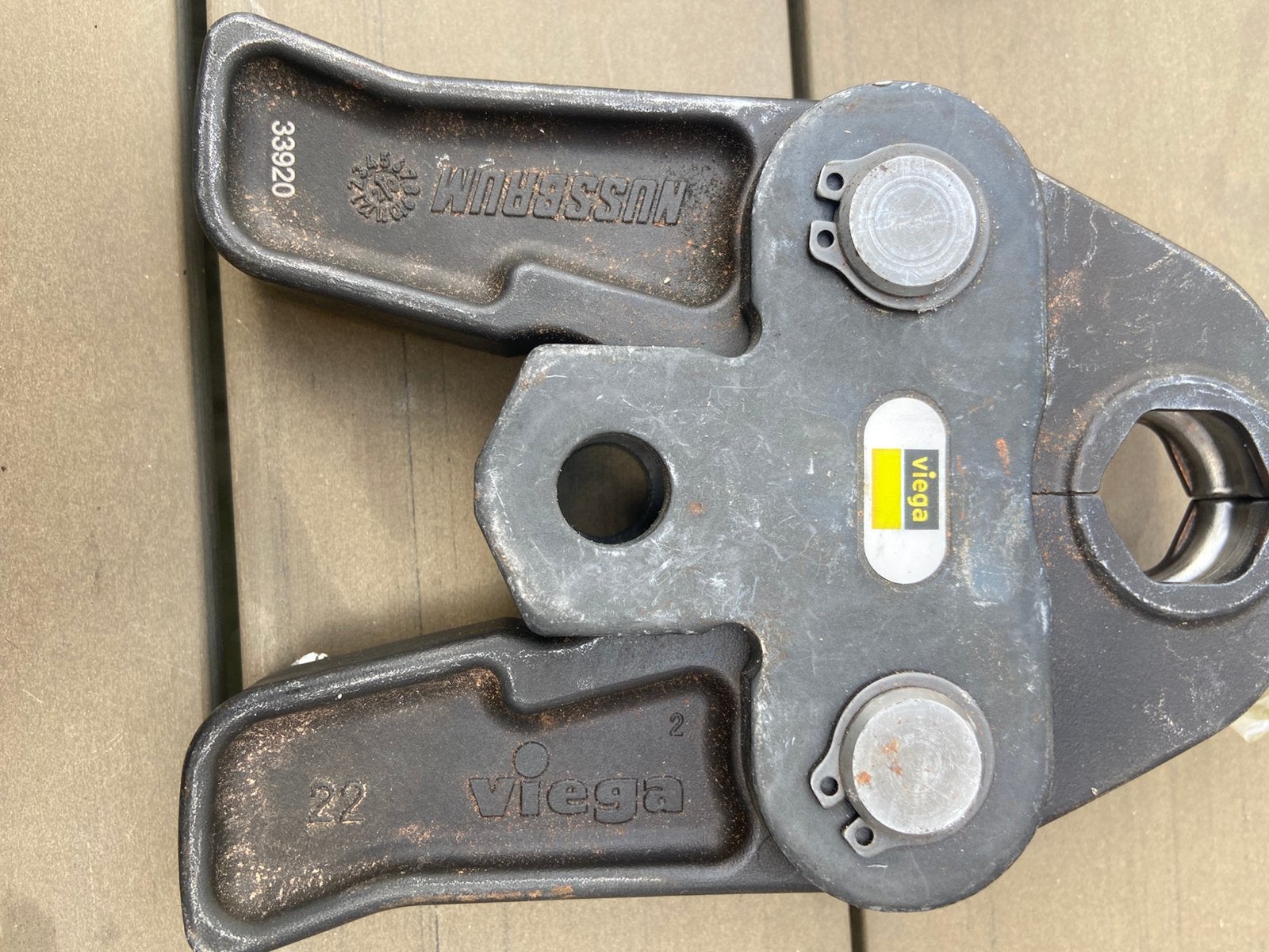Viega persbek 22mm, Doe-het-zelf en Verbouw, Gereedschap | Handgereedschap, Ophalen of Verzenden, Zo goed als nieuw