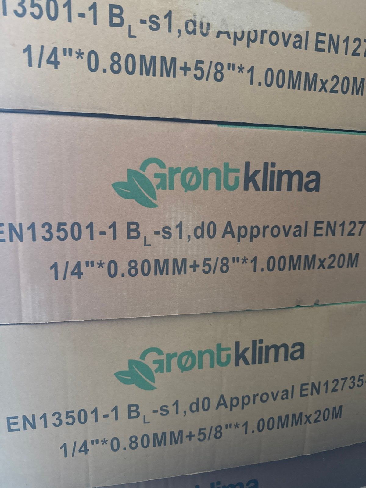 20m Grønt Klima Koelleiding 1/4"x0.80MM + 5/8"x1.00MMx20M, Ophalen of Verzenden, Nieuw