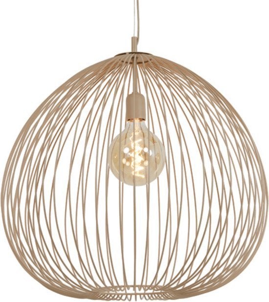 Light & Living Hanglamp Rilana Ø56cm - Beige, Ophalen of Verzenden, Nieuw