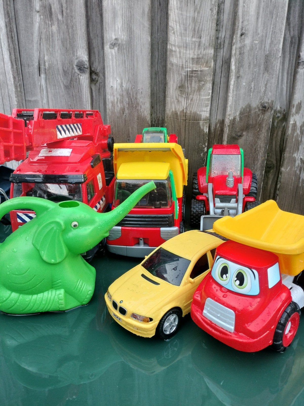 Zandbak speelgoed set: Bruder vrachtwagen, kiepwagen, etc., Ophalen, Gebruikt