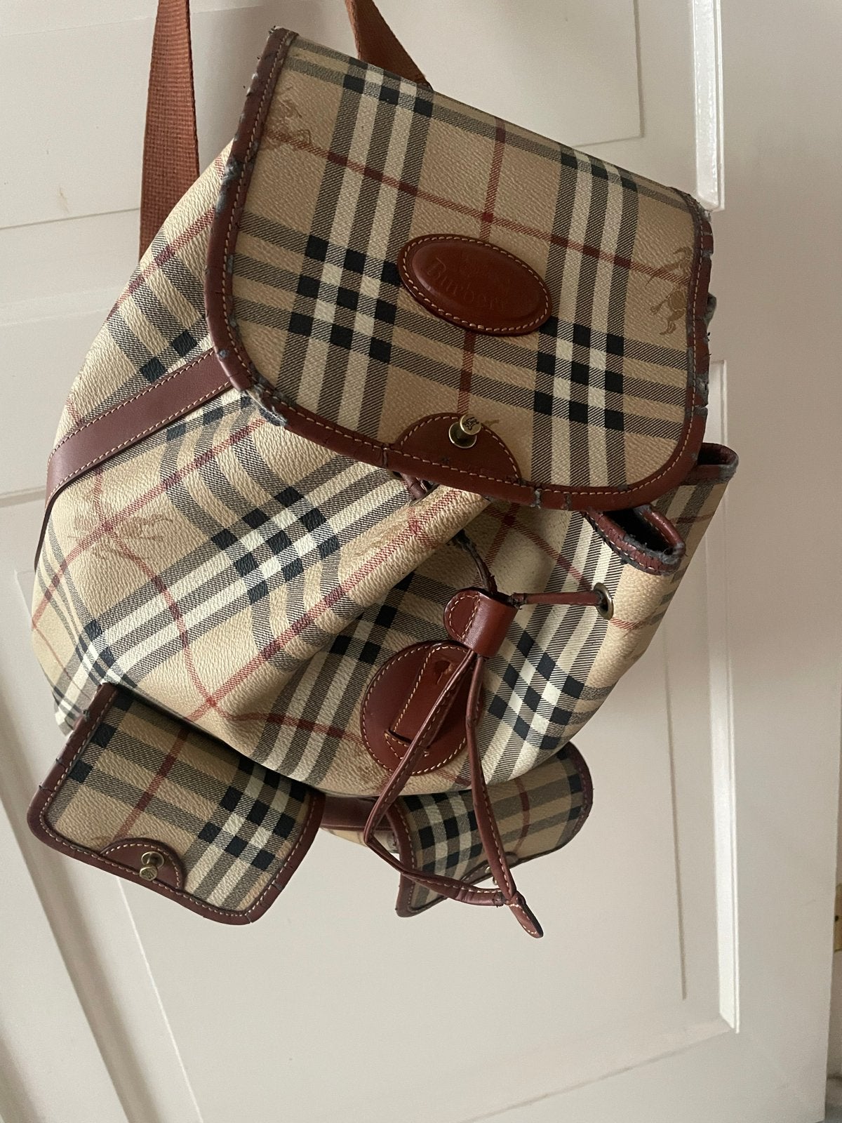 Burberrys of London Vintage Rugzak - Made in Italy, Overige merken, Gebruikt, 25 tot 40 cm, Ophalen of Verzenden
