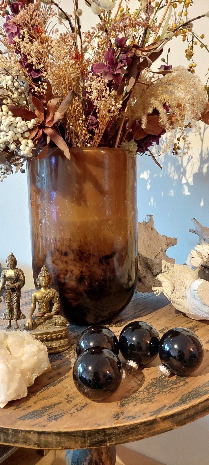 Complete set zwart zilveren kerstdecoratie, Ophalen of Verzenden, Zo goed als nieuw